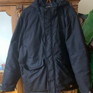 Timberland Black Hooded Puffer Jacket